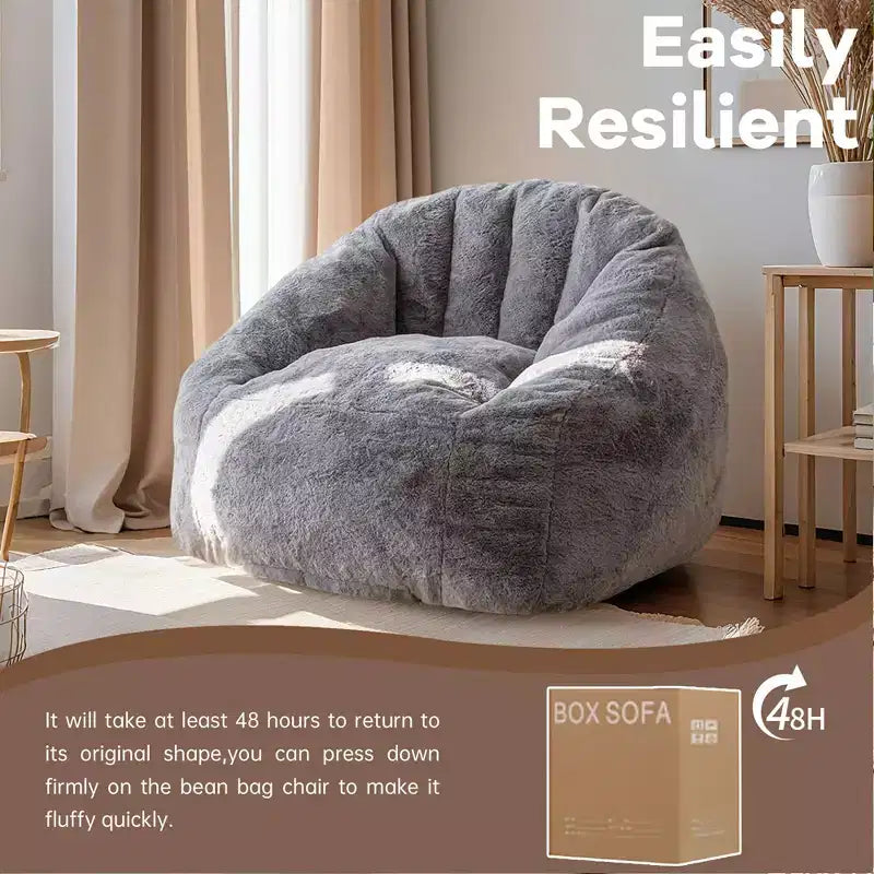Bean Bag Chair with Arms, Floor Chair with Memory Foam, Gaming Bean Bag Sofa for Adults for Bedroom, Living Room