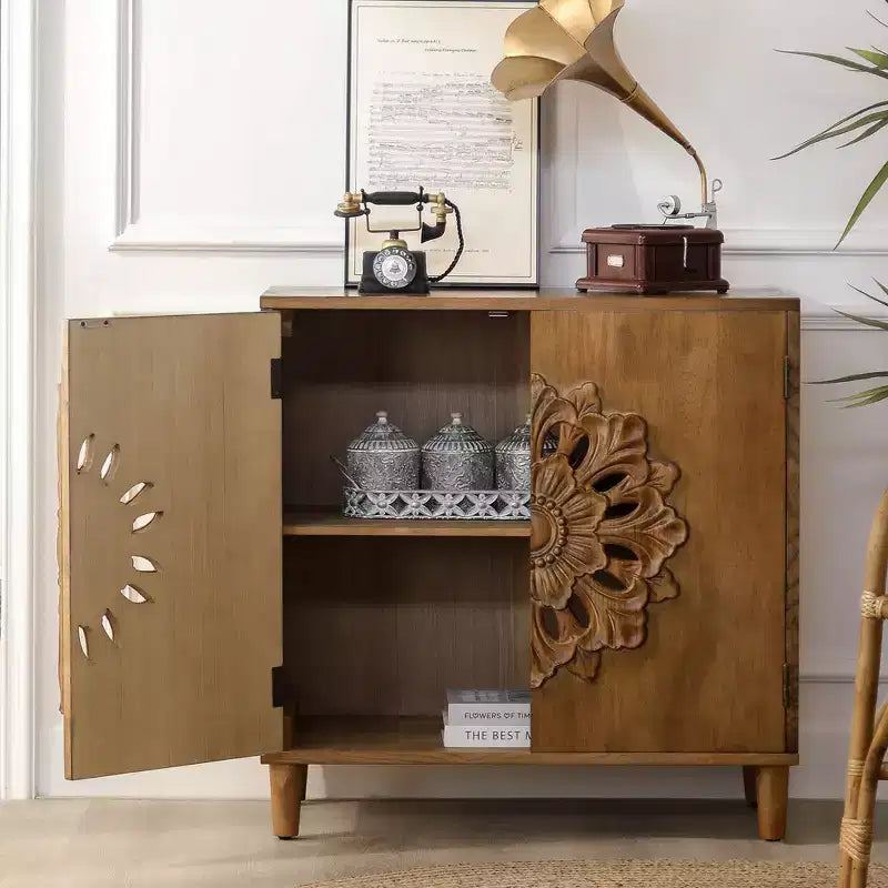 31'' Bohemian - Wooden 2-Door Cabinet