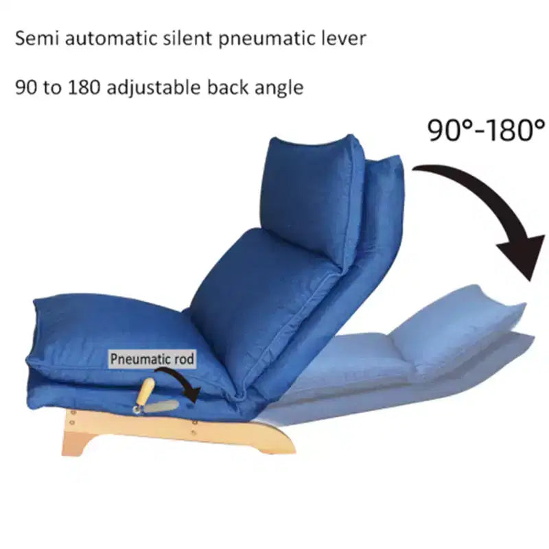 Lazy Sofa Balcony Leisure Chair for Living Room Bedroom, Foldable Reclining Chair, Single Sofa, Functional Chair