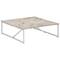 vidaXL Coffee Table End Table Living Room Side Sofa Table Solid Wood Mango - White