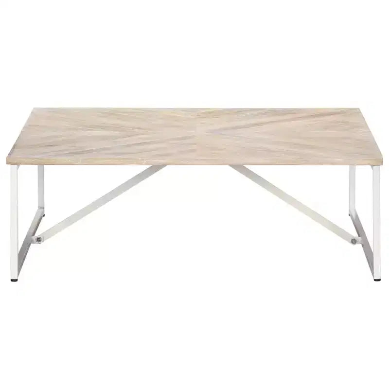 Coffee Table End Table Living Room Side Sofa Table Solid Wood Mango - White