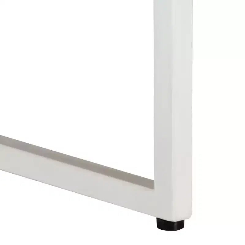 Coffee Table End Table Living Room Side Sofa Table Solid Wood Mango - White