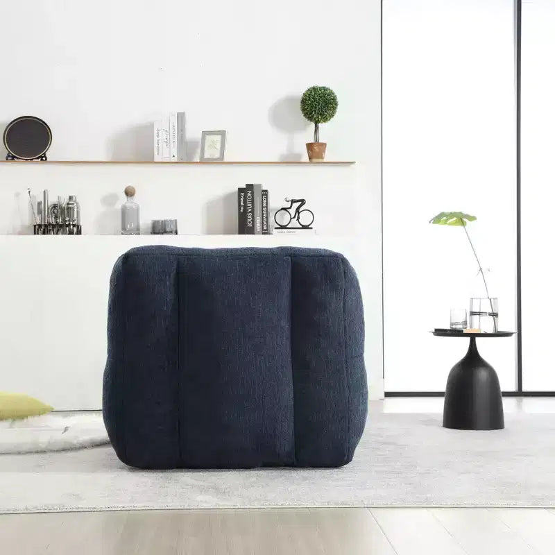 Bean Bag Chair and Ottoman Set, Memory Foam Floor Chair for Ultimate Comfort, Lazy Sofa Chair for Reading Room, Living Room