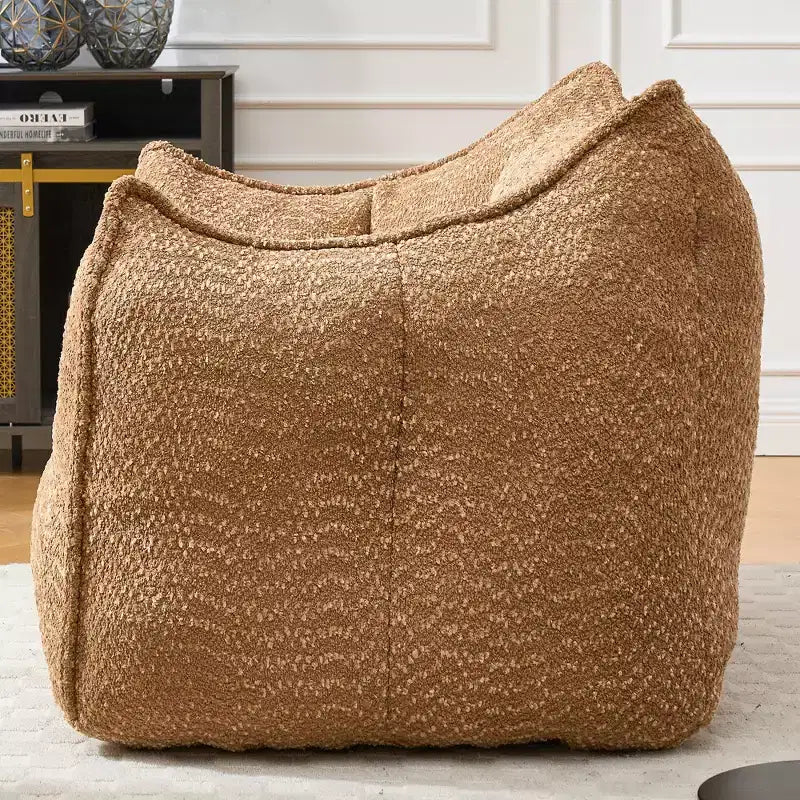 Bean Bag Chair, Soft High-Resilience Foam Floor Chair for Lasting Comfort, Lazy Sofa Chair for Living Room and Bedroom Lounging