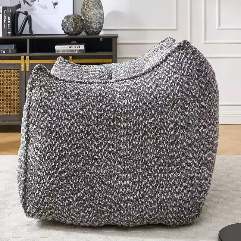 Bean Bag Chair, Soft High-Resilience Foam Floor Chair for Lasting Comfort, Lazy Sofa Chair for Living Room and Bedroom Lounging