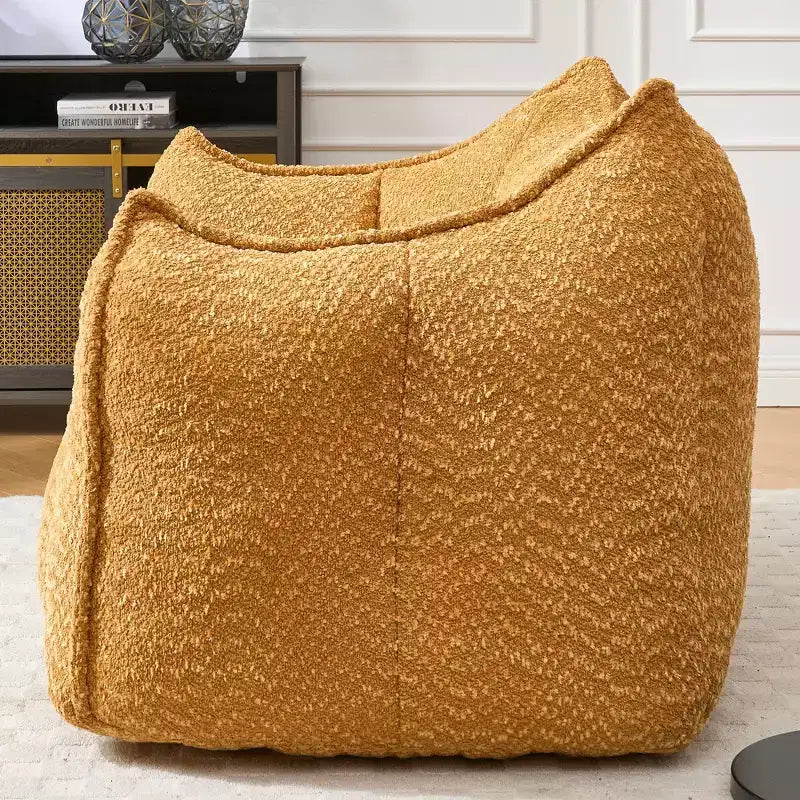 Bean Bag Chair, Soft High-Resilience Foam Floor Chair for Lasting Comfort, Lazy Sofa Chair for Living Room and Bedroom Lounging