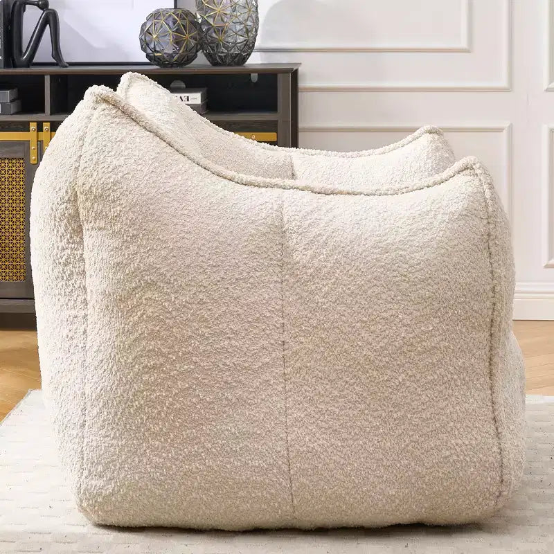 Bean Bag Chair, Soft High-Resilience Foam Floor Chair for Lasting Comfort, Lazy Sofa Chair for Living Room and Bedroom Lounging