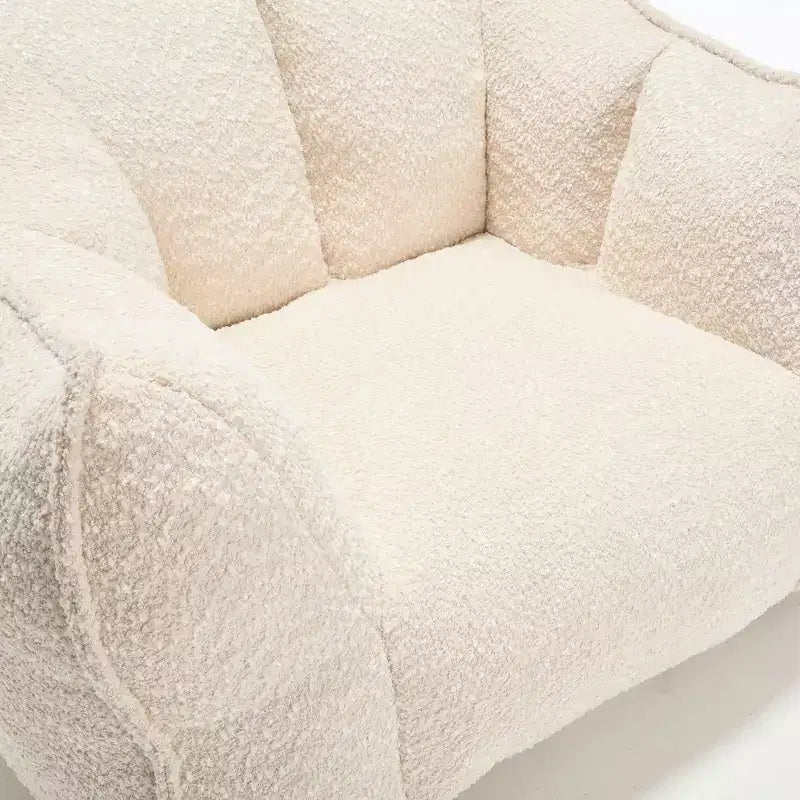 Bean Bag Chair, Soft High-Resilience Foam Floor Chair for Lasting Comfort, Lazy Sofa Chair for Living Room and Bedroom Lounging