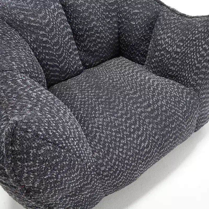 Bean Bag Chair, Soft High-Resilience Foam Floor Chair for Lasting Comfort, Lazy Sofa Chair for Living Room and Bedroom Lounging
