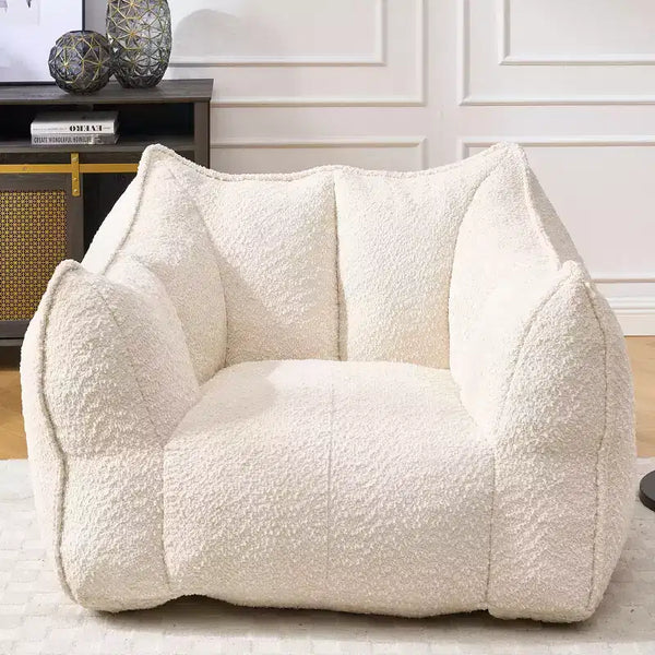 TUYOHW Bean Bag Chair, Soft High-Resilience Foam Floor Chair for Lasting Comfort, Lazy Sofa Chair for Living Room and Bedroom Lounging