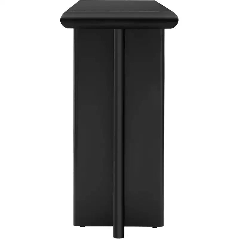 Narrow Wood Console Table, Modern Accent Entryway Table with L-Shaped Legs, Easy Assembly, for Hallway, Behind Sofa, Living Room, Foyer, Office