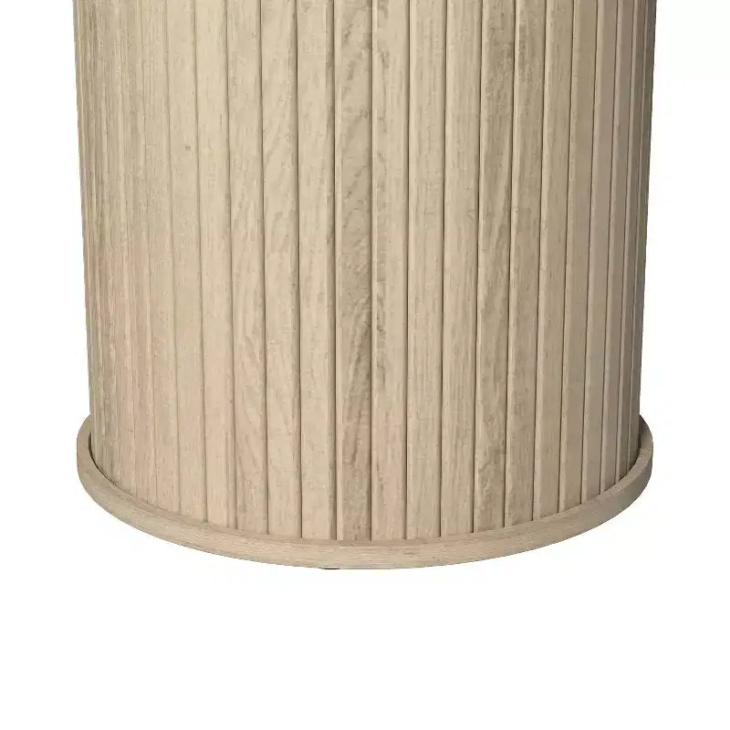 Fluted Pedestal Round End Tables 21.7 W 21.7 D 21.9 H