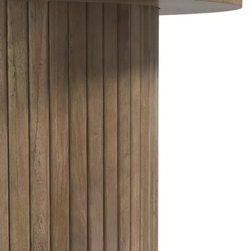 Fluted Pedestal Round End Tables 21.7 W 21.7 D 21.9 H