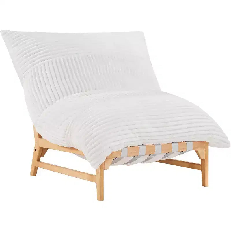 Oversized Sofa Chair, 46 Modern Accent Chair with Plush Cushion, Sofa-Style Bean Bag Lazy Lounge for Living Room