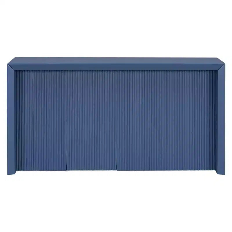 Minimalist Entryway Table with Unique Wavy Design, 59.7-Inch Modern Console Table for Living Room, Hallway, Foyer, Entrance and Bedroom