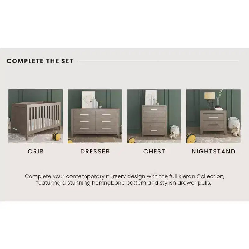 6-Drawer Dresser for Nursery or Bedroom, Plenty of Storage, Anti-Tip Kit Included to Prevent Tipping, Non-Toxic, Baby Safe Finish