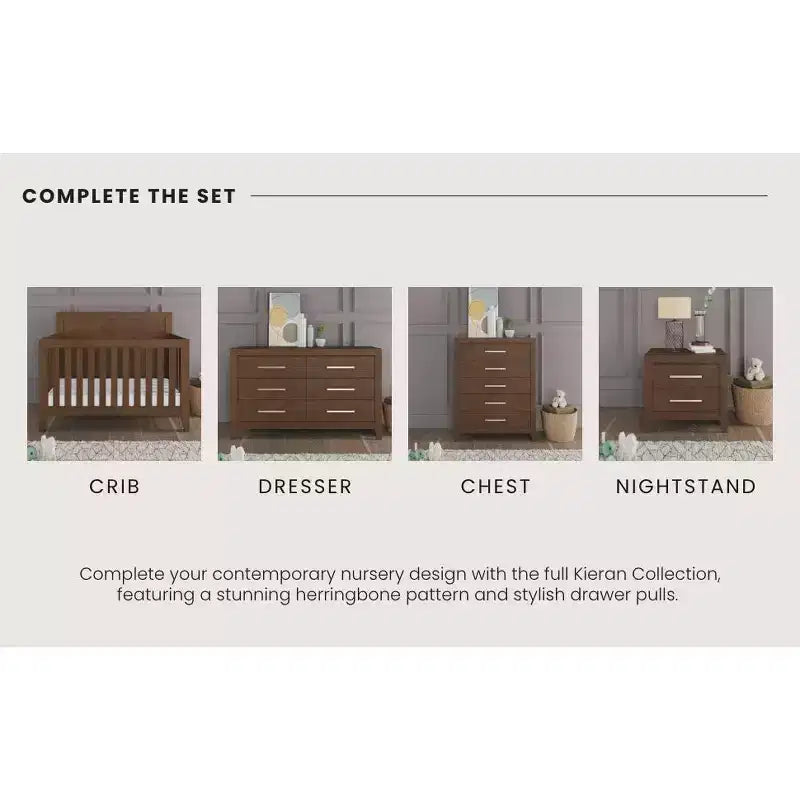 6-Drawer Dresser for Nursery or Bedroom, Plenty of Storage, Anti-Tip Kit Included to Prevent Tipping, Non-Toxic, Baby Safe Finish
