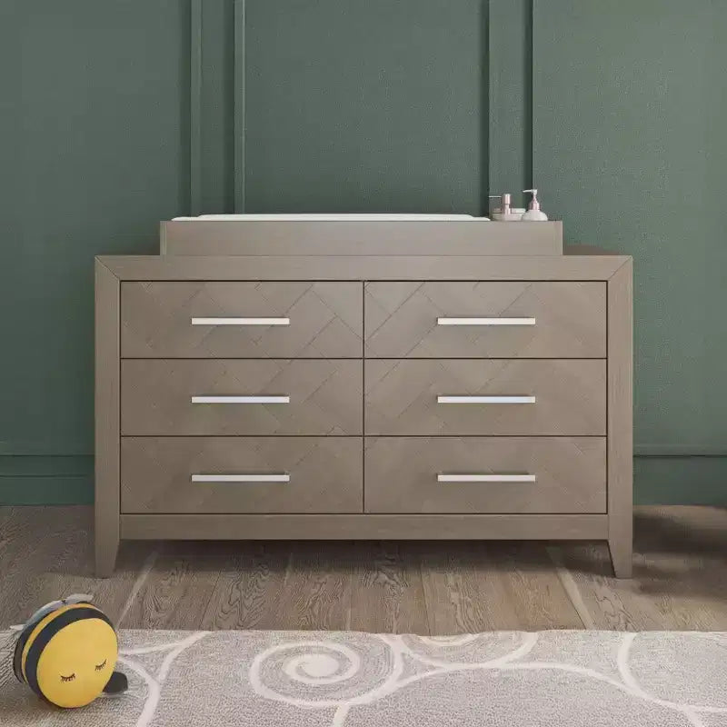 6-Drawer Dresser for Nursery or Bedroom, Plenty of Storage, Anti-Tip Kit Included to Prevent Tipping, Non-Toxic, Baby Safe Finish