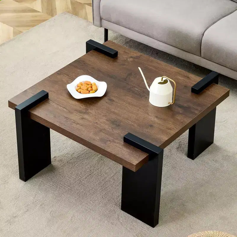 Modern Coffee Table with Tenon-Mortise Structure for Small Living Room, Apartment
