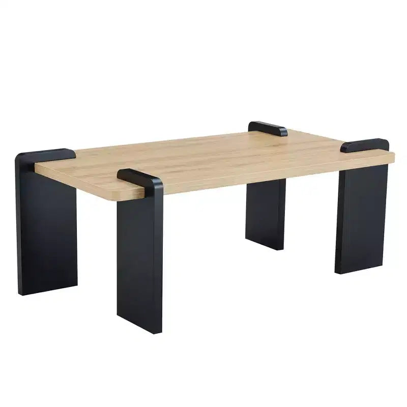 Modern Coffee Table with Tenon-Mortise Structure for Small Living Room, Apartment