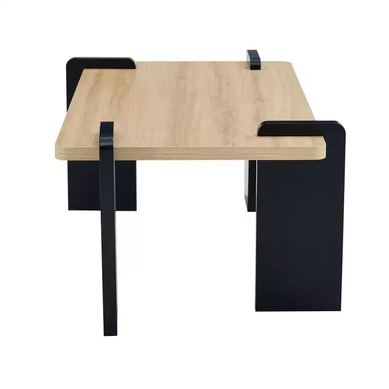 Modern Coffee Table with Tenon-Mortise Structure for Small Living Room, Apartment