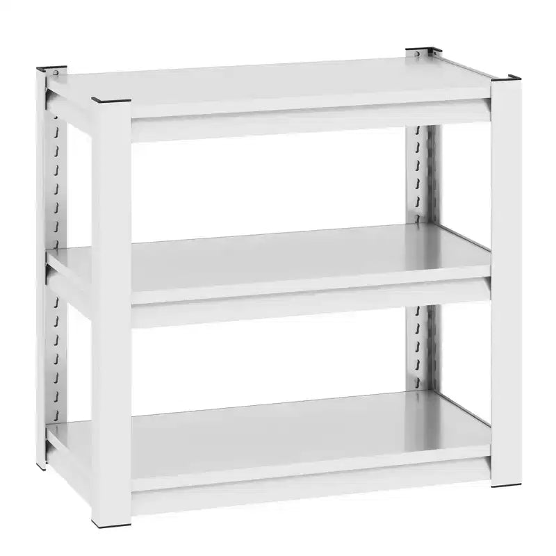 31 3-Tier Adjustable Fish Tank Stand - 400lbs Heavy-Duty Metal Aquarium Stand for 20-30 Gallon, Antique White with Floor Pads