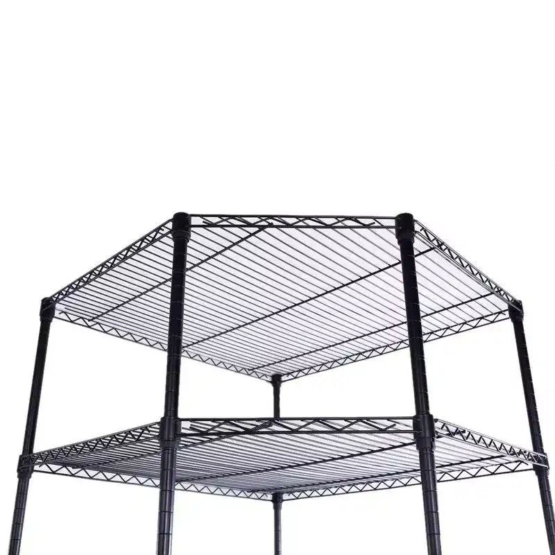 27 in.W Metal Height -Adjustable Shelving Unit with Wheels