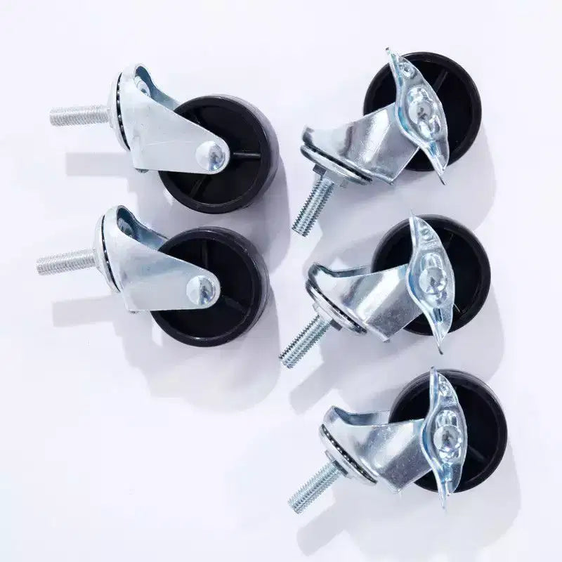 27 in.W Metal Height -Adjustable Shelving Unit with Wheels