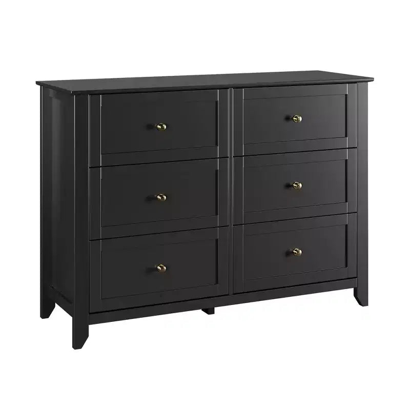 GustoWave 6 Drawer Dresser, 54 Wide Modern Storage Chest for Bedroom, Deep Drawers Organizer for Clothes, Living Room, Hallway