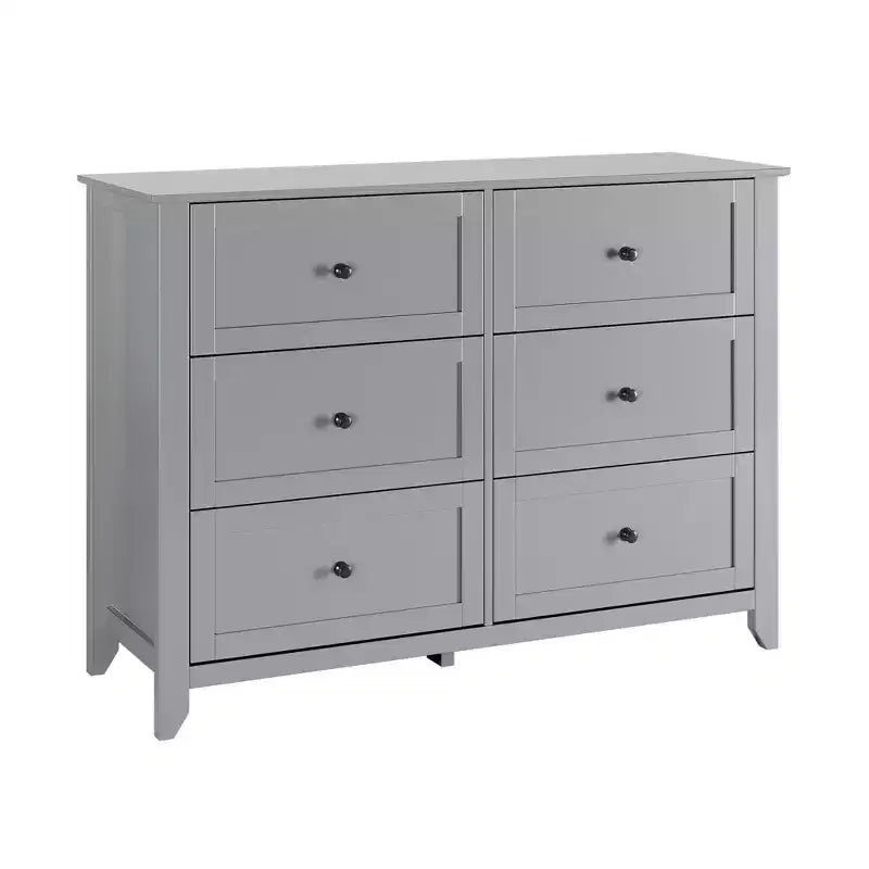 6 Drawer Dresser, 54 Wide Modern Storage Chest for Bedroom, Deep Drawers Organizer for Clothes, Living Room, Hallway