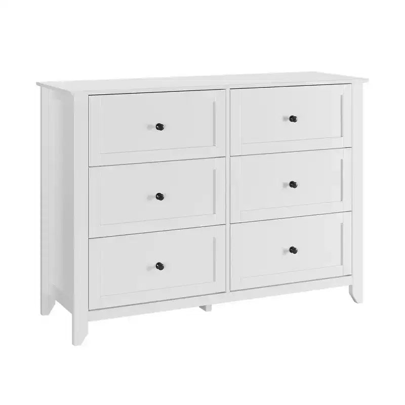 6 Drawer Dresser, 54 Wide Modern Storage Chest for Bedroom, Deep Drawers Organizer for Clothes, Living Room, Hallway