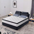 Full Size 12 Inch Hybrid Mattress, Individual Pocket Springs, 7-Zone Memory Foam, Knitted Cover, CertiPUR-US Certified, White