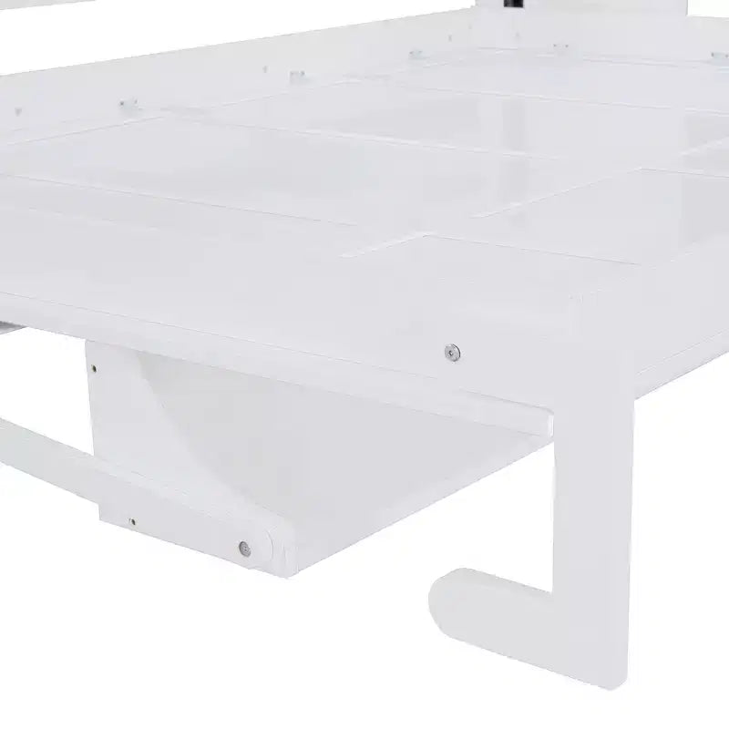 Queen Size Modern Murphy Bed with Hydraulic Lift and Desk