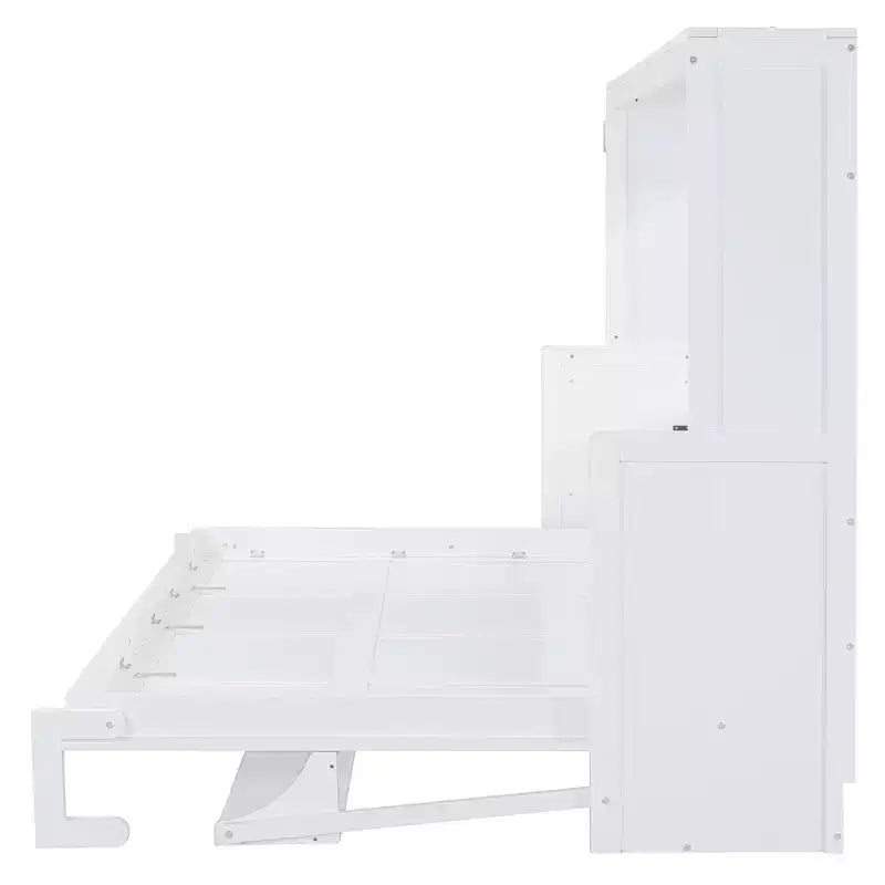 Queen Size Modern Murphy Bed with Hydraulic Lift and Desk