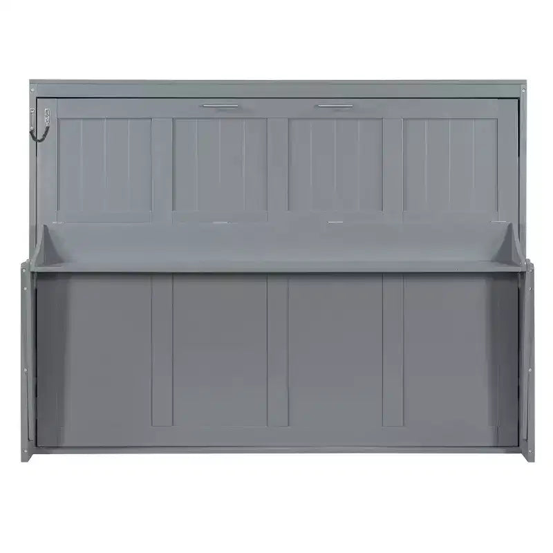 Queen Size Modern Murphy Bed with Hydraulic Lift and Desk