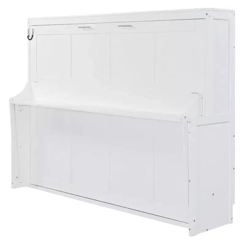Queen Size Modern Murphy Bed with Hydraulic Lift and Desk