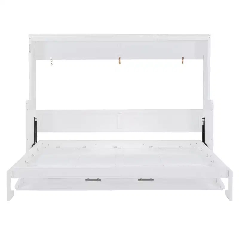 Queen Size Modern Murphy Bed with Hydraulic Lift and Desk