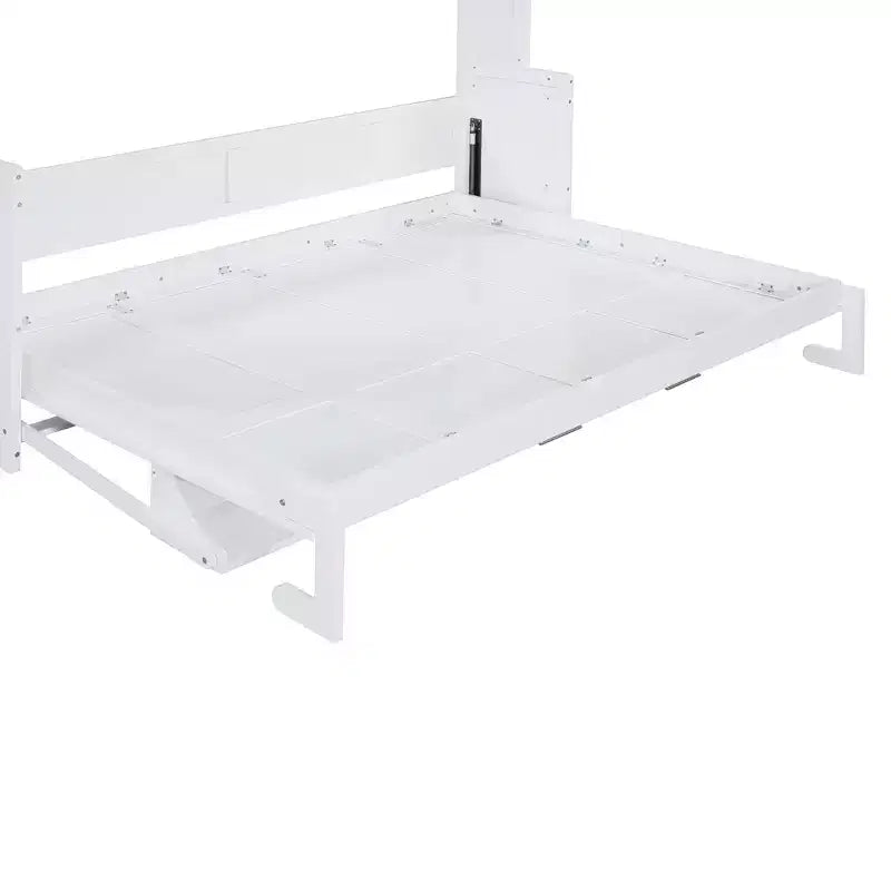 Queen Size Modern Murphy Bed with Hydraulic Lift and Desk