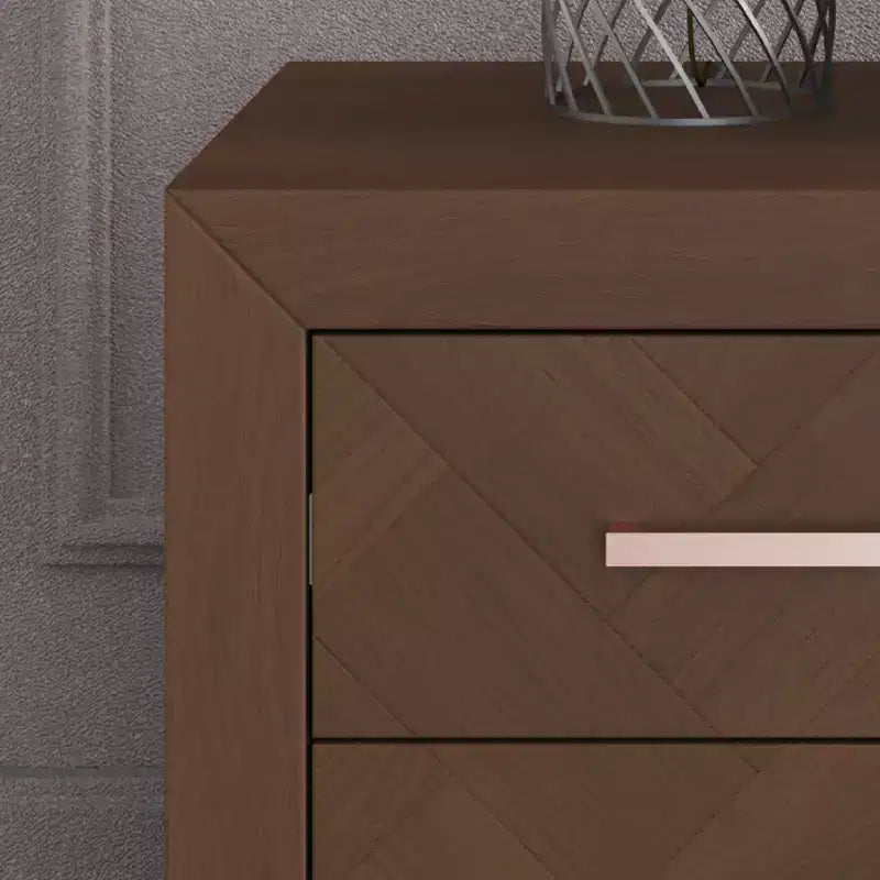Kieran 2 Drawer Nightstand for Nursery or Bedroom, Large Storage Drawers, Made of Sturdy Pinewood, Non-Toxic, Baby Safe Finish
