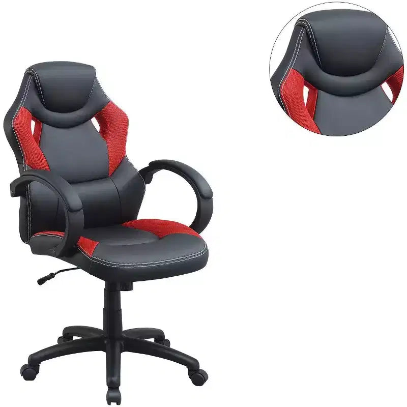 Swivel Gaming Chair with Adjustable Height&Wheels,Ergonomics Office Chairs Video Game Chaise for Office&Home,Upholstery Leisure Chair