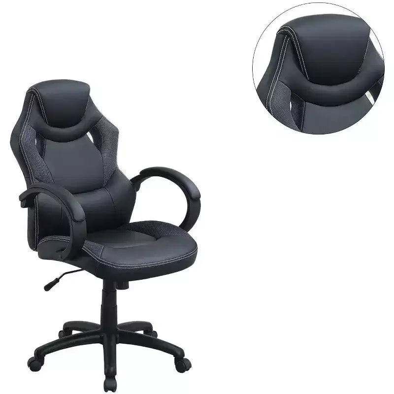 Swivel Gaming Chair with Adjustable Height&Wheels,Ergonomics Office Chairs Video Game Chaise for Office&Home,Upholstery Leisure Chair