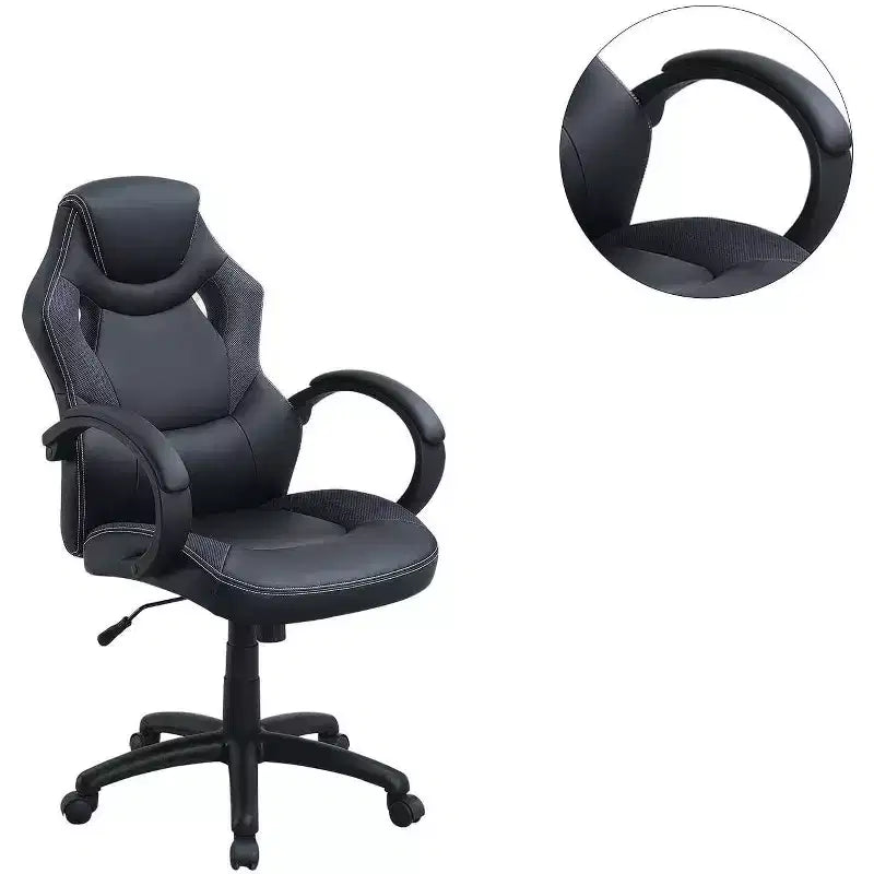 Swivel Gaming Chair with Adjustable Height&Wheels,Ergonomics Office Chairs Video Game Chaise for Office&Home,Upholstery Leisure Chair