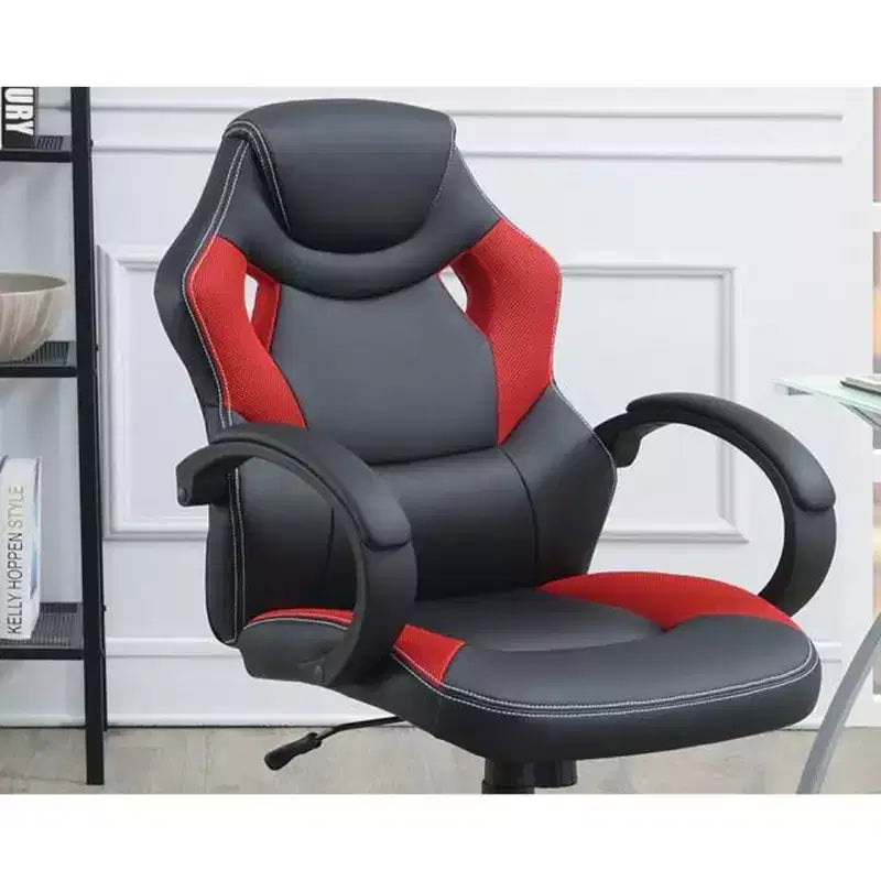 Swivel Gaming Chair with Adjustable Height&Wheels,Ergonomics Office Chairs Video Game Chaise for Office&Home,Upholstery Leisure Chair