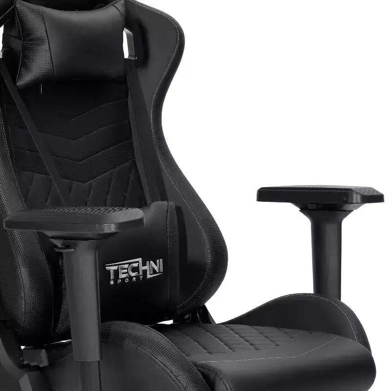Adjustable Ergonomics Gaming Chair,360 Swivel Office Chairs with Head&Lumbar Pillow,90-150 Recliner Chair for Office&Home,300lbs Max,Black